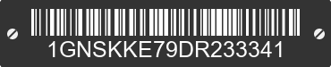 2013 CHEVROLET Suburban 1GNSKKE79DR233341 VIN decoded