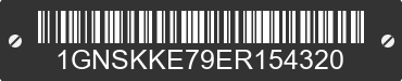 2014 CHEVROLET Suburban 1GNSKKE79ER154320 VIN decoded