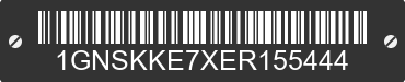 2014 CHEVROLET Suburban 1GNSKKE7XER155444 VIN decoded
