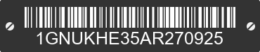 2010 CHEVROLET Suburban 1GNUKHE35AR270925 VIN decoded