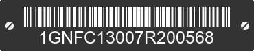 2007 CHEVROLET Tahoe 1GNFC13007R200568 VIN decoded