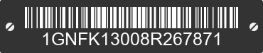 2008 CHEVROLET Tahoe 1GNFK13008R267871 VIN decoded
