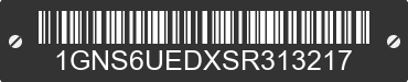 2025 CHEVROLET Tahoe 1GNS6UEDXSR313217 VIN decoded