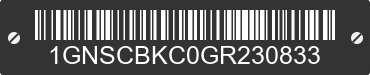 2016 CHEVROLET Tahoe 1GNSCBKC0GR230833 VIN decoded