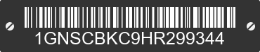 2017 CHEVROLET Tahoe 1GNSCBKC9HR299344 VIN decoded