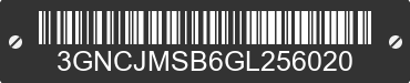 2016 CHEVROLET Trax 3GNCJMSB6GL256020 VIN decoded