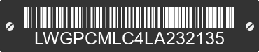 2020 CHONGQING HUANSONG INDUSTRIES Chongqing Huansong Industries LWGPCMLC4LA232135 VIN decoded
