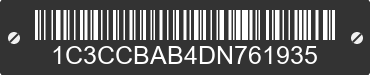2013 CHRYSLER 200 1C3CCBAB4DN761935 VIN decoded