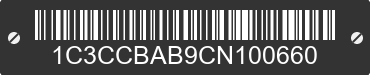 2012 CHRYSLER 200 1C3CCBAB9CN100660 VIN decoded