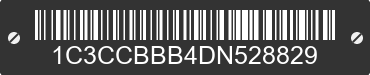 2013 CHRYSLER 200 1C3CCBBB4DN528829 VIN decoded