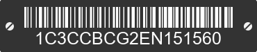 2014 CHRYSLER 200 1C3CCBCG2EN151560 VIN decoded