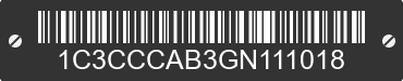 2016 CHRYSLER 200 1C3CCCAB3GN111018 VIN decoded