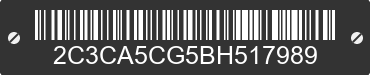 2011 CHRYSLER 300 2C3CA5CG5BH517989 VIN decoded