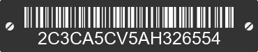 2010 CHRYSLER 300 2C3CA5CV5AH326554 VIN decoded