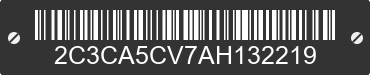 2010 CHRYSLER 300 2C3CA5CV7AH132219 VIN decoded