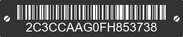 2015 CHRYSLER 300 2C3CCAAG0FH853738 VIN decoded