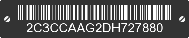 2013 CHRYSLER 300 2C3CCAAG2DH727880 VIN decoded