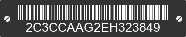 2014 CHRYSLER 300 2C3CCAAG2EH323849 VIN decoded