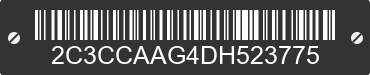 2013 CHRYSLER 300 2C3CCAAG4DH523775 VIN decoded