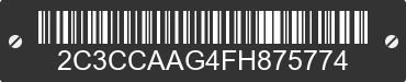 2015 CHRYSLER 300 2C3CCAAG4FH875774 VIN decoded