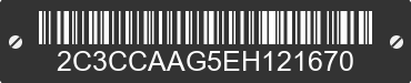 2014 CHRYSLER 300 2C3CCAAG5EH121670 VIN decoded