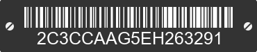 2014 CHRYSLER 300 2C3CCAAG5EH263291 VIN decoded