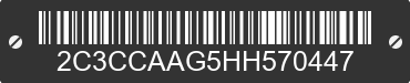 2017 CHRYSLER 300 2C3CCAAG5HH570447 VIN decoded