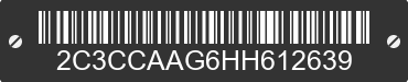 2017 CHRYSLER 300 2C3CCAAG6HH612639 VIN decoded
