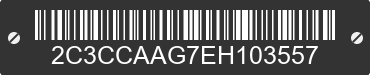 2014 CHRYSLER 300 2C3CCAAG7EH103557 VIN decoded