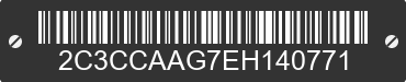 2014 CHRYSLER 300 2C3CCAAG7EH140771 VIN decoded