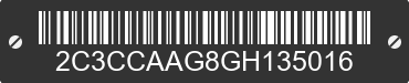 2016 CHRYSLER 300 2C3CCAAG8GH135016 VIN decoded