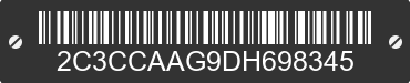 2013 CHRYSLER 300 2C3CCAAG9DH698345 VIN decoded