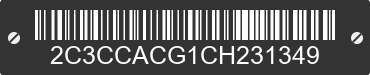 2012 CHRYSLER 300 2C3CCACG1CH231349 VIN decoded
