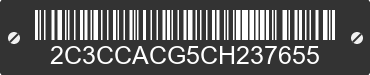 2012 CHRYSLER 300 2C3CCACG5CH237655 VIN decoded