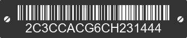 2012 CHRYSLER 300 2C3CCACG6CH231444 VIN decoded