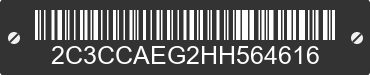 2017 CHRYSLER 300 2C3CCAEG2HH564616 VIN decoded