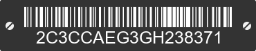 2016 CHRYSLER 300 2C3CCAEG3GH238371 VIN decoded