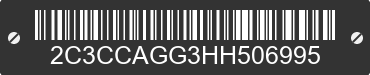 2017 CHRYSLER 300 2C3CCAGG3HH506995 VIN decoded