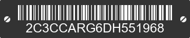 2013 CHRYSLER 300 2C3CCARG6DH551968 VIN decoded