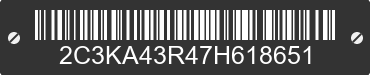 2007 CHRYSLER 300 2C3KA43R47H618651 VIN decoded