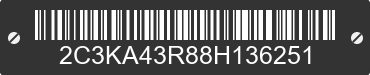 2008 CHRYSLER 300 2C3KA43R88H136251 VIN decoded