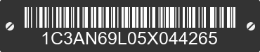 2005 CHRYSLER Crossfire 1C3AN69L05X044265 VIN decoded