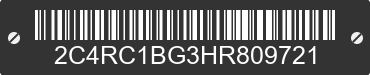 2017 CHRYSLER Pacifica 2C4RC1BG3HR809721 VIN decoded
