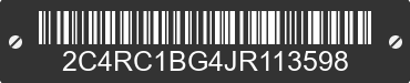 2018 CHRYSLER Pacifica 2C4RC1BG4JR113598 VIN decoded