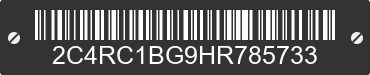 2017 CHRYSLER Pacifica 2C4RC1BG9HR785733 VIN decoded
