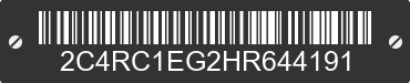2017 CHRYSLER Pacifica 2C4RC1EG2HR644191 VIN decoded