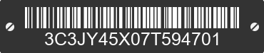 2007 CHRYSLER PT Cruiser 3C3JY45X07T594701 VIN decoded