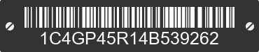 2004 CHRYSLER Town and Country 1C4GP45R14B539262 VIN decoded