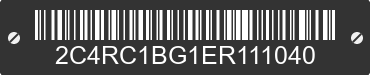 2014 CHRYSLER Town and Country 2C4RC1BG1ER111040 VIN decoded