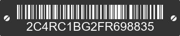 2015 CHRYSLER Town and Country 2C4RC1BG2FR698835 VIN decoded